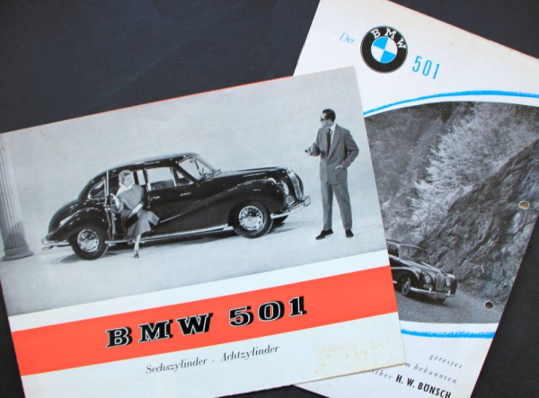 BMW 501 Modelprogram 1955 Carbrochure (4997)
